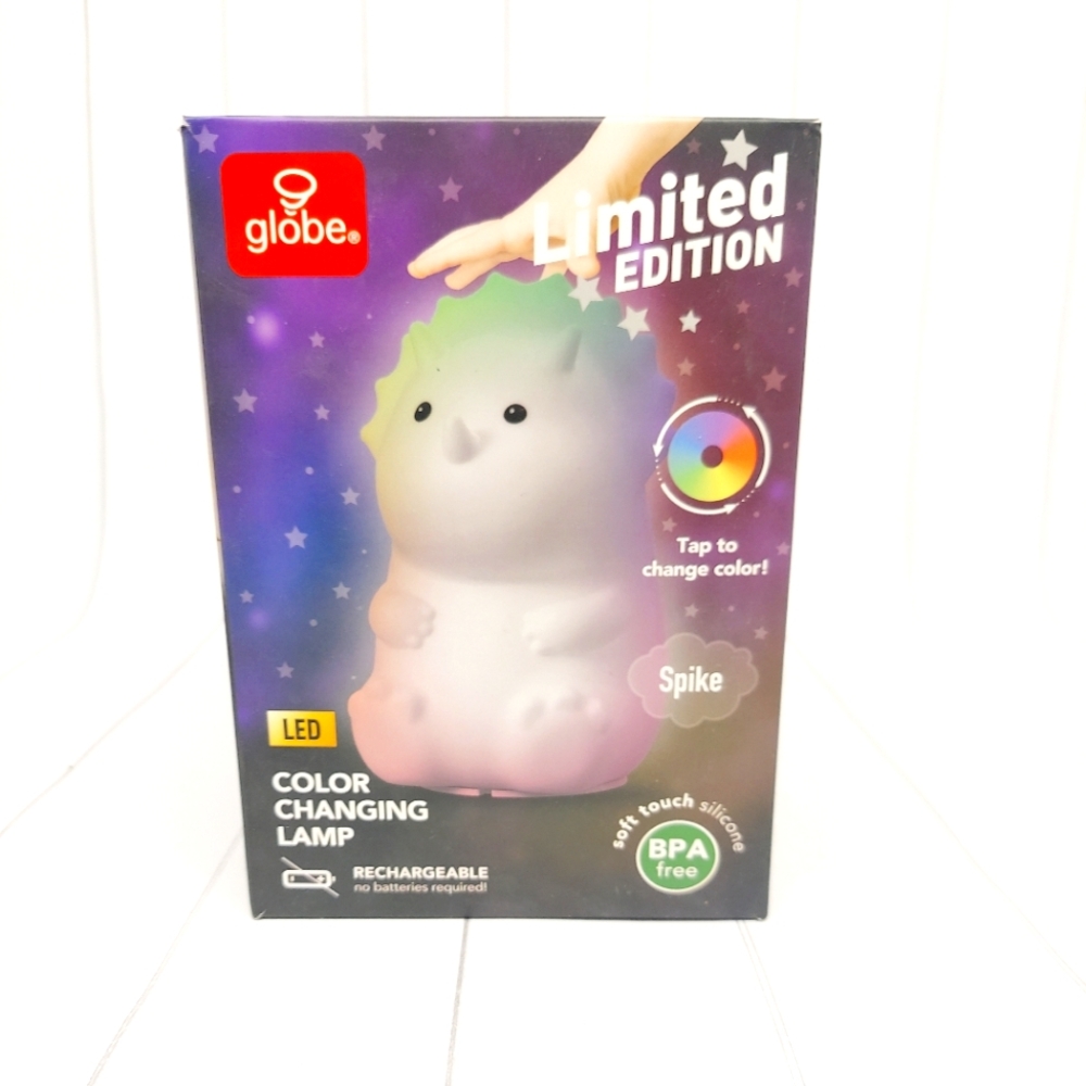 NIB Globe Spike The Dinosaur Color Changing Lamp